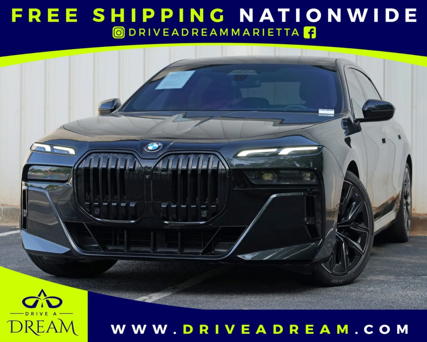 Black 2023 BMW 7 Series 740i w/ M Sport, Driving & Parking Assist Packages for sale in Marietta, GA