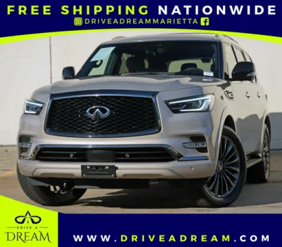 Silver 2024 INFINITI QX80 SENSORY w/ Dark Chrome Appearance Packages for sale in Marietta, GA