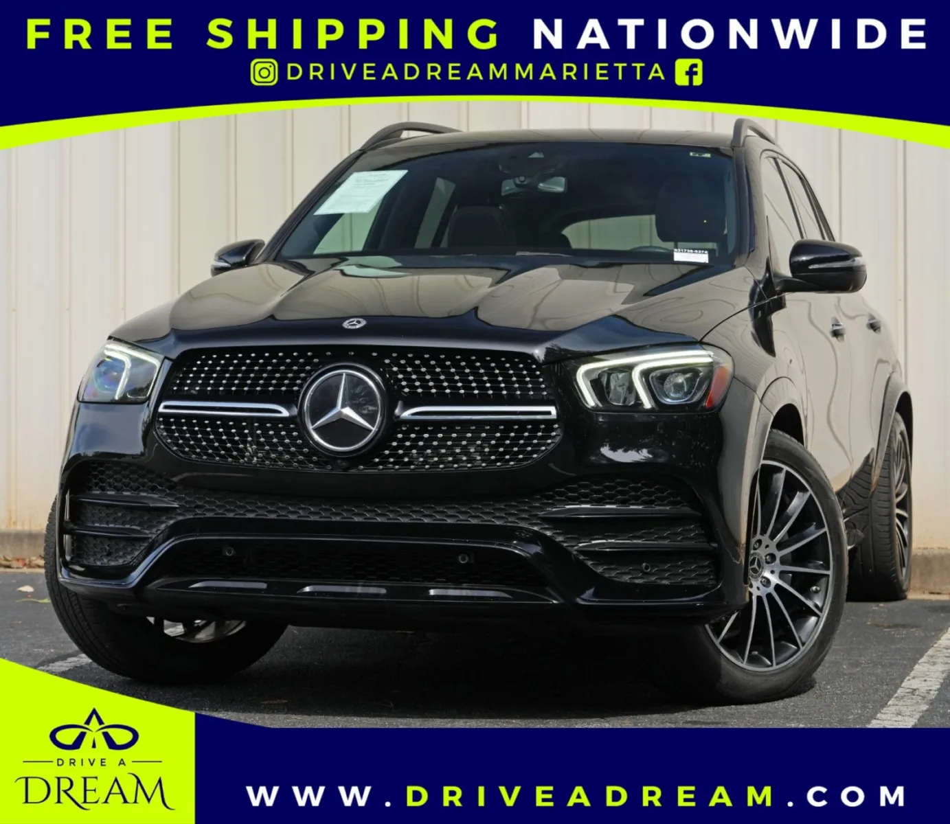Black 2022 Mercedes-Benz GLE 350 w/ Premium, AMG Line & Night Packages for sale in Marietta, GA