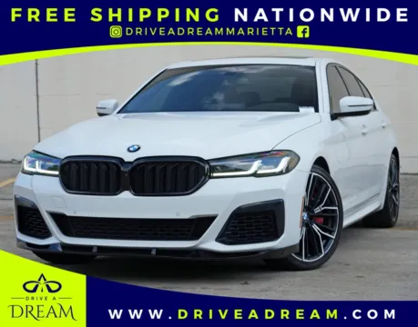White 2021 BMW 5 Series 540i w/ M Sport, Executive & Parking Assist Packages for sale in Marietta, GA