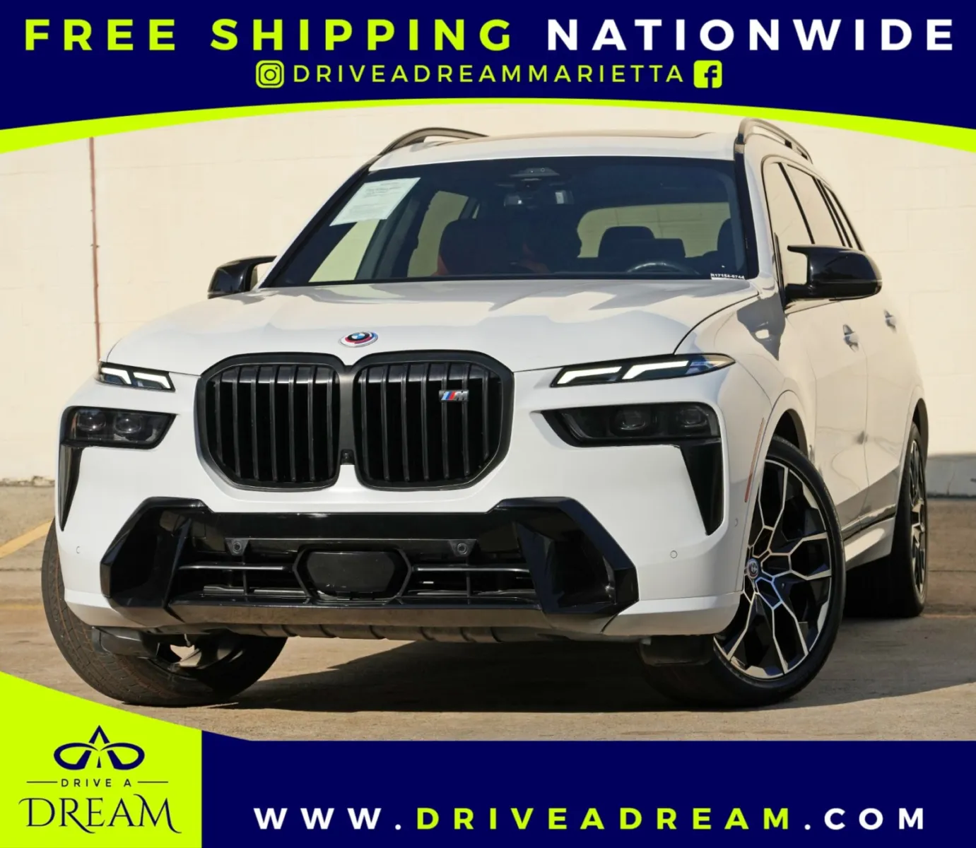 White 2023 BMW X7 M60i w/ M Sport Pro Package for sale in Marietta, GA