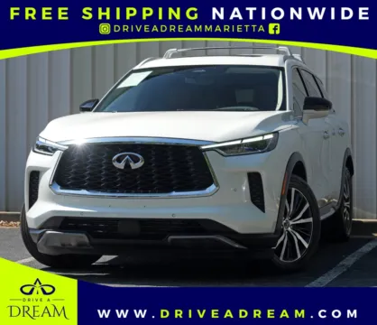 White 2025 INFINITI QX60 SENSORY w/ Vision Package for sale in Marietta, GA