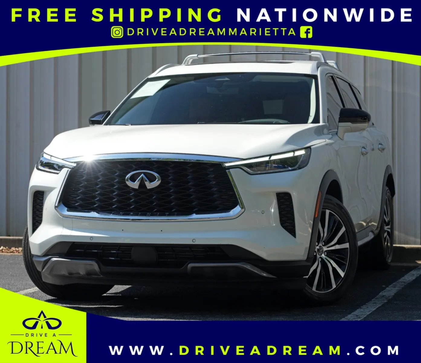 White 2025 INFINITI QX60 SENSORY w/ Vision Package for sale in Marietta, GA