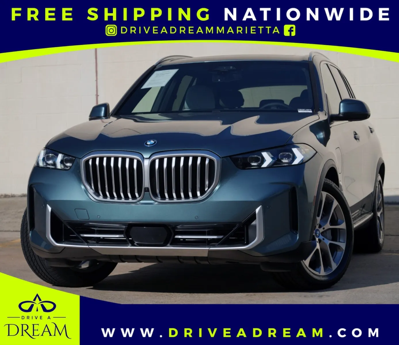 Blue 2024 BMW X5 xDrive50e w/ Executive, Driving & Parking Assist Packages for sale in Marietta, GA