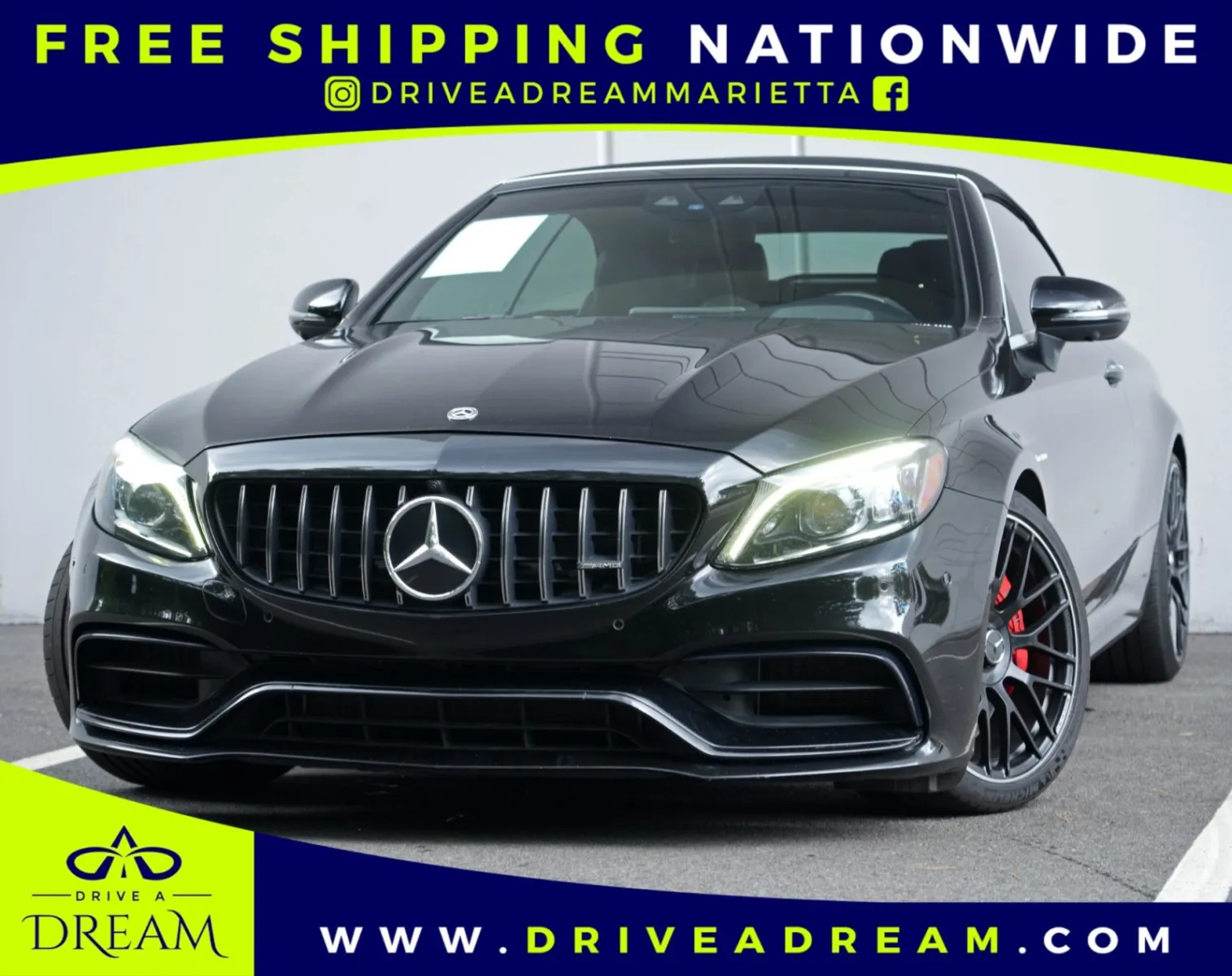Black 2020 Mercedes-Benz C-Class AMG C 63 S w/ Parking Assist & AMG Night Packages for sale in Marietta, GA