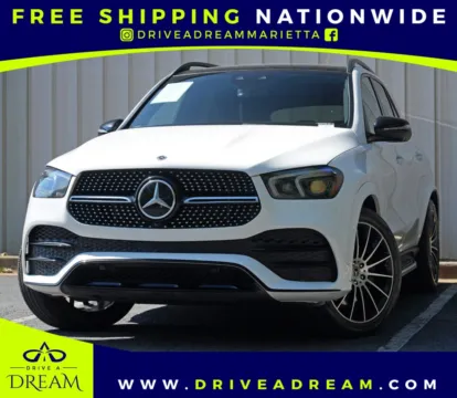 White 2022 Mercedes-Benz GLE 450 w/ Premium, AMG Line & Driver Assist Packages for sale in Marietta, GA