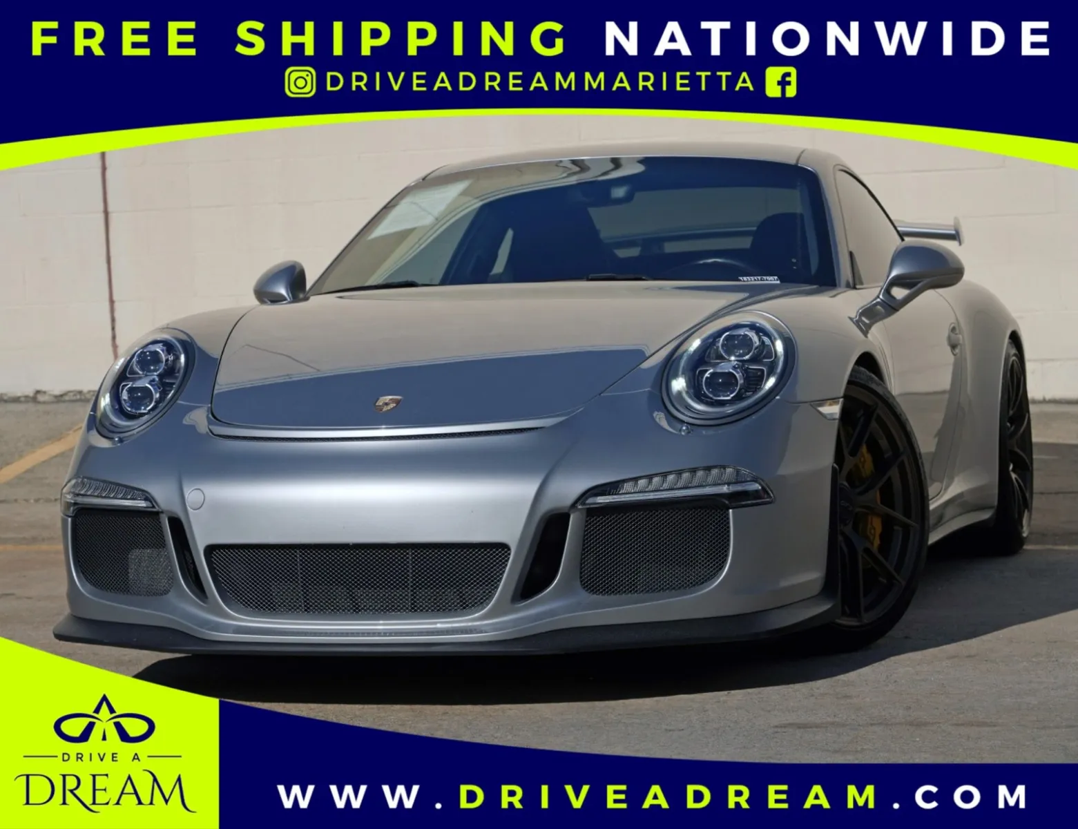 Silver 2014 Porsche 911 GT3 for sale in Marietta, GA