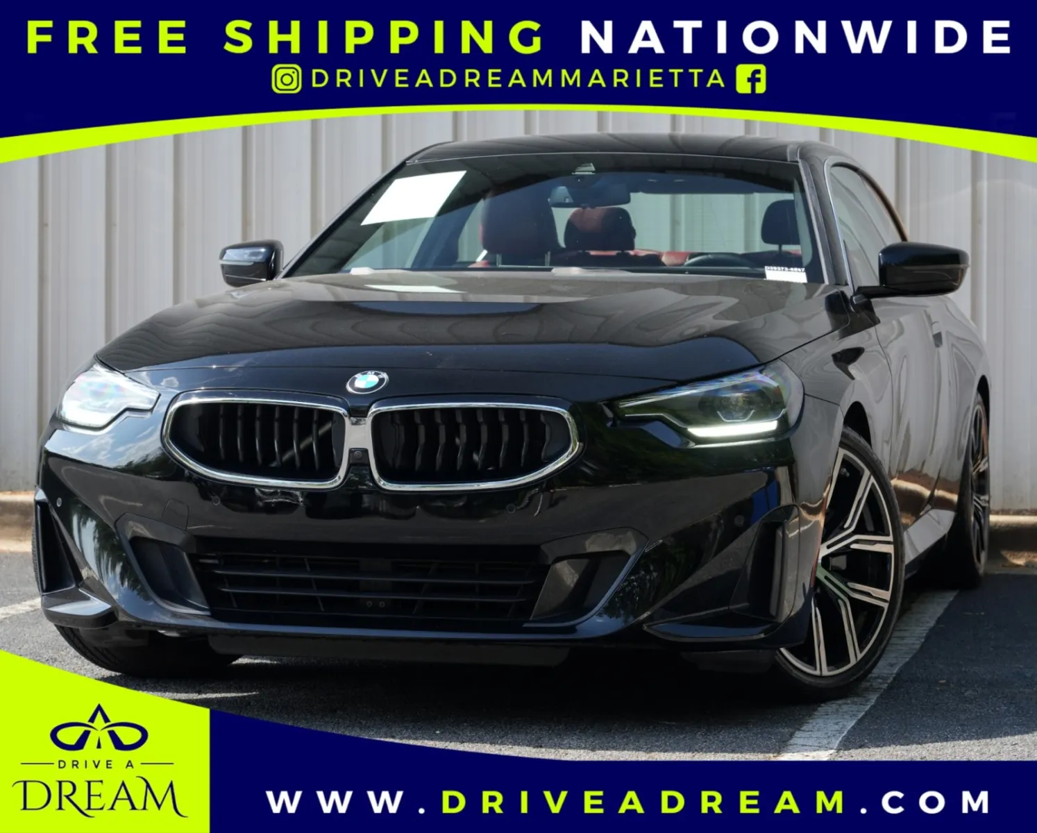 Black 2023 BMW 2 Series 230i w/ Convenience & Parking Assist Packages for sale in Marietta, GA