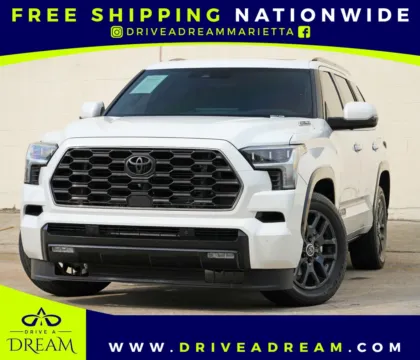 White 2024 Toyota Sequoia Platinum for sale in Marietta, GA