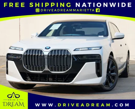 White 2023 BMW i7 xDrive60 M Sport, Executive & Driving Assist Packages for sale in Marietta, GA