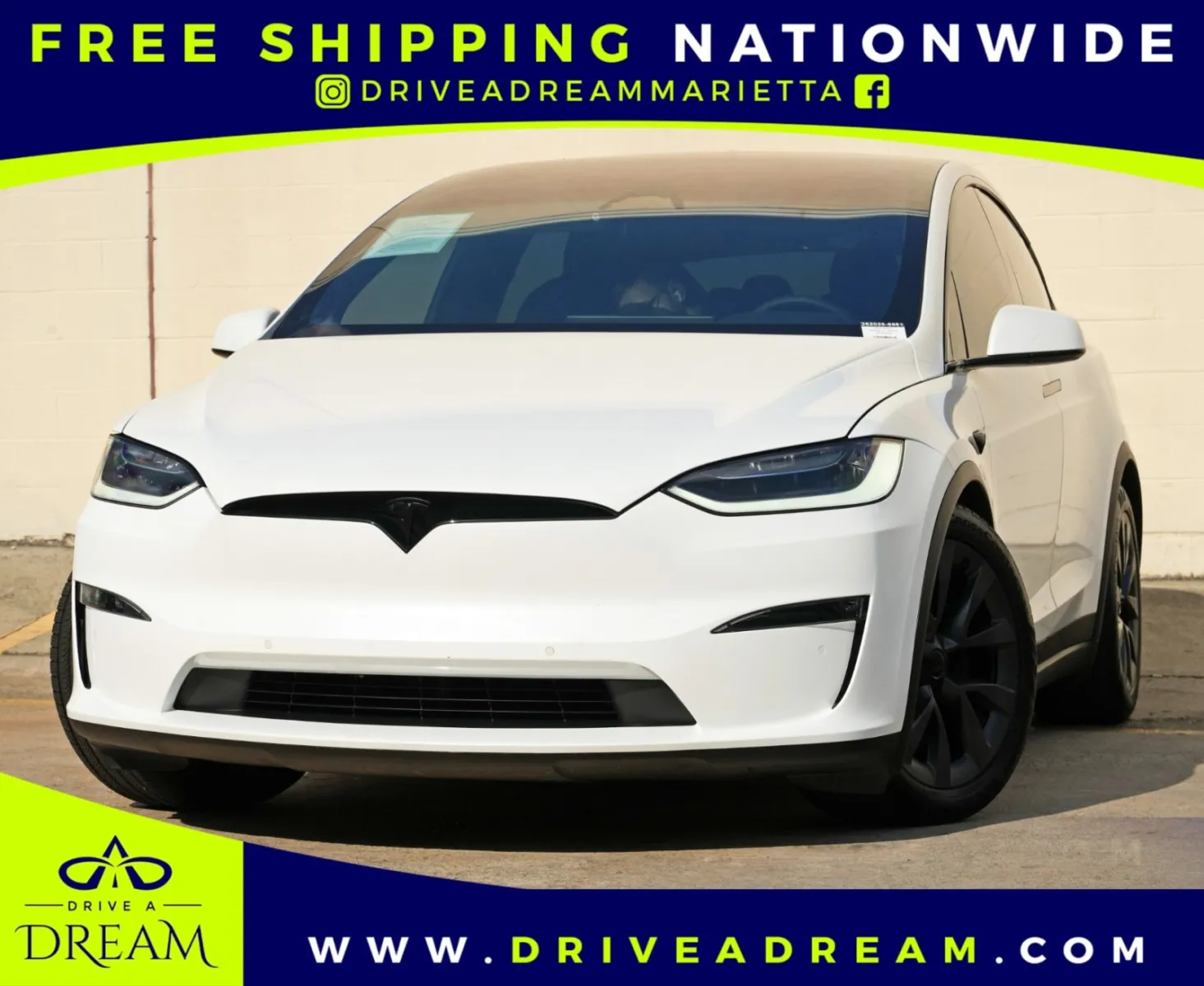 White 2022 Tesla Model X for sale in Marietta, GA