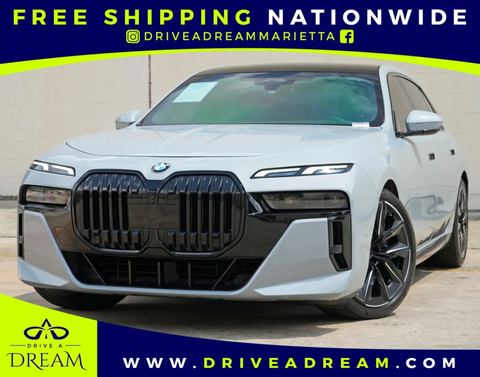 Gray 2023 BMW 7 Series 740i w/ M Sport & Parking Assist Packages for sale in Marietta, GA