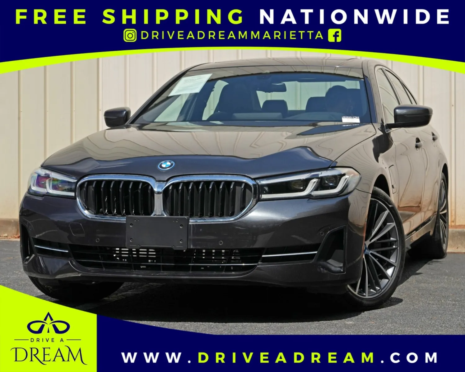 Gray 2022 BMW 5 Series 530e w/ Premium & Luxury Seating Package for sale in Marietta, GA