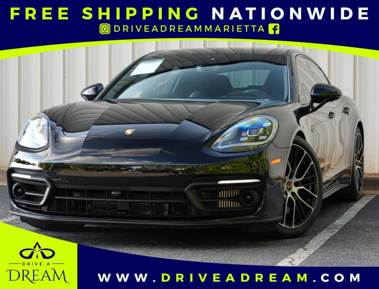Black 2022 Porsche Panamera 4S E-Hybrid w/ Premium & Assistance Packages for sale in Marietta, GA