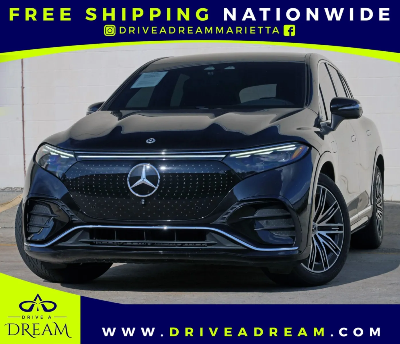 Black 2023 Mercedes-Benz EQS 580 w/ Exclusive Trim Package for sale in Marietta, GA