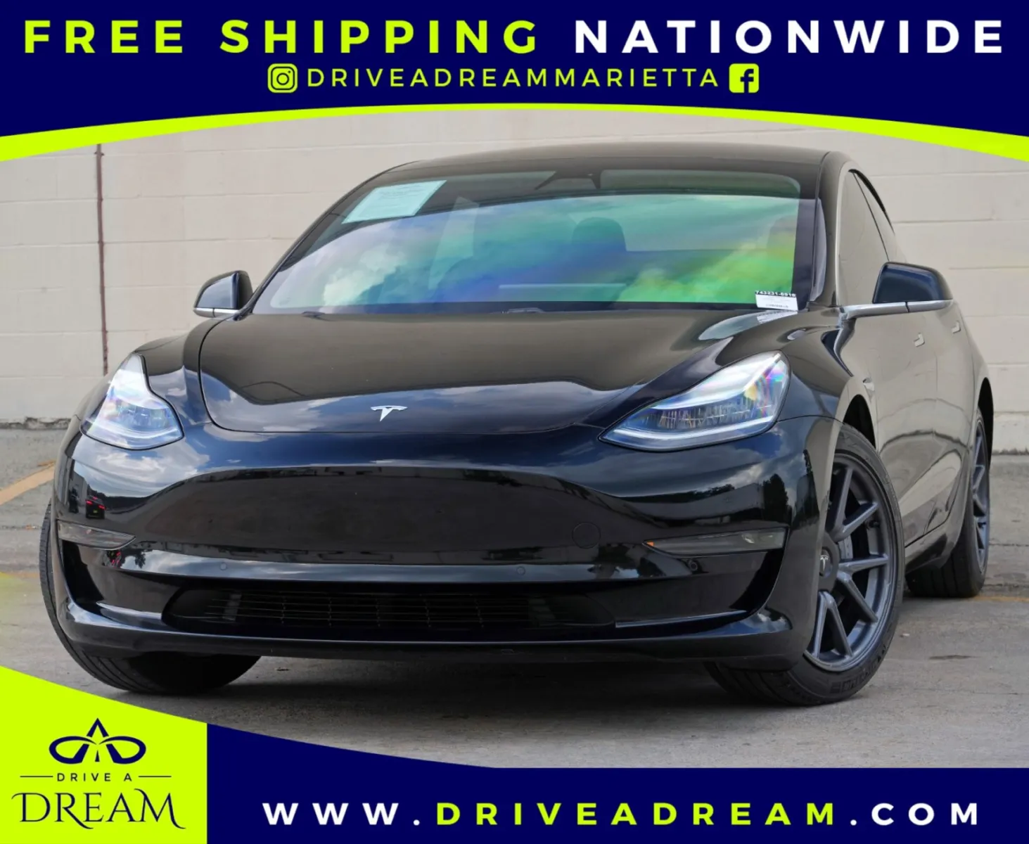 Black 2020 Tesla Model 3 Standard Range Plus for sale in Marietta, GA