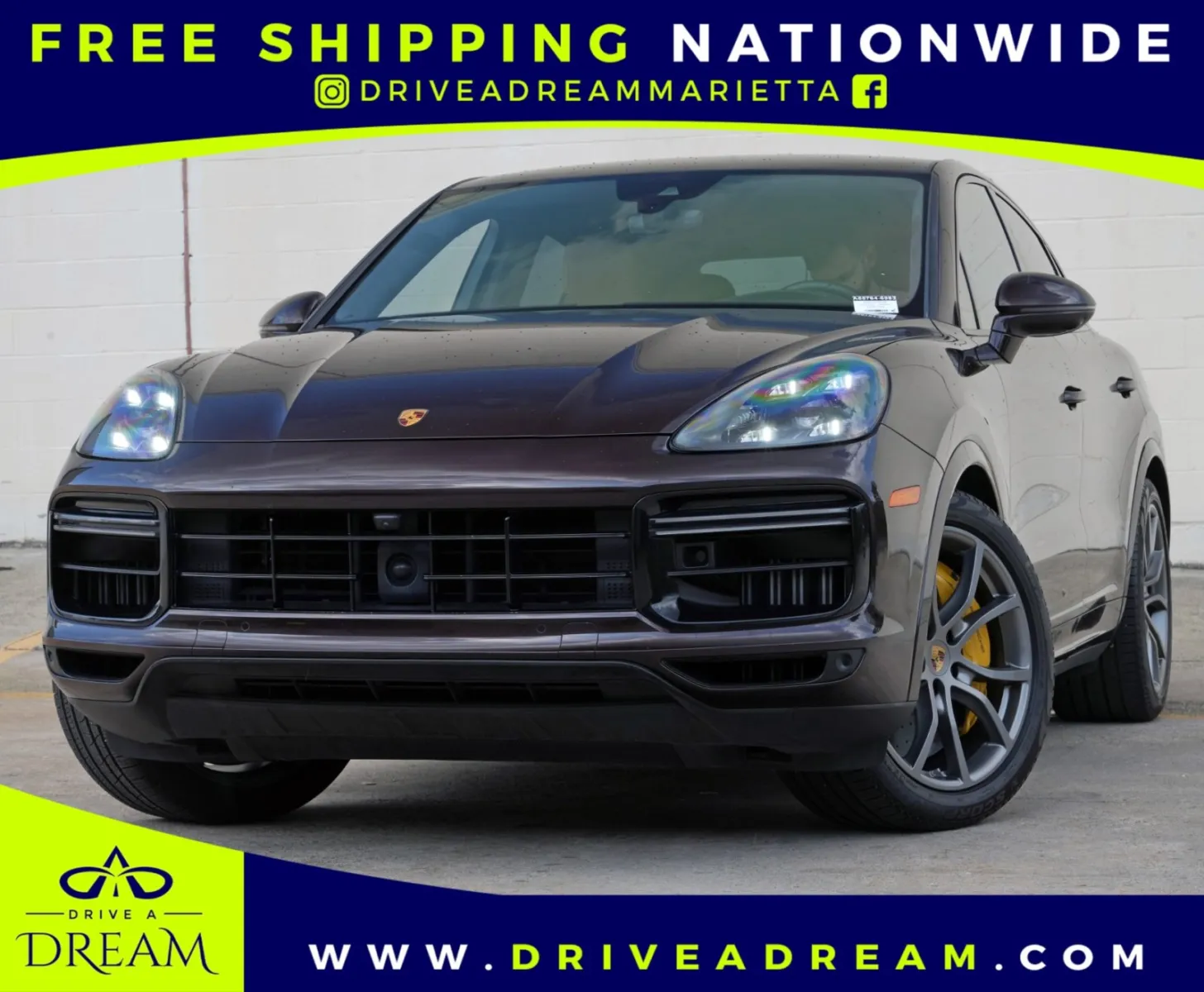 Brown 2020 Porsche Cayenne Turbo Coupe w/ Premium Package for sale in Marietta, GA