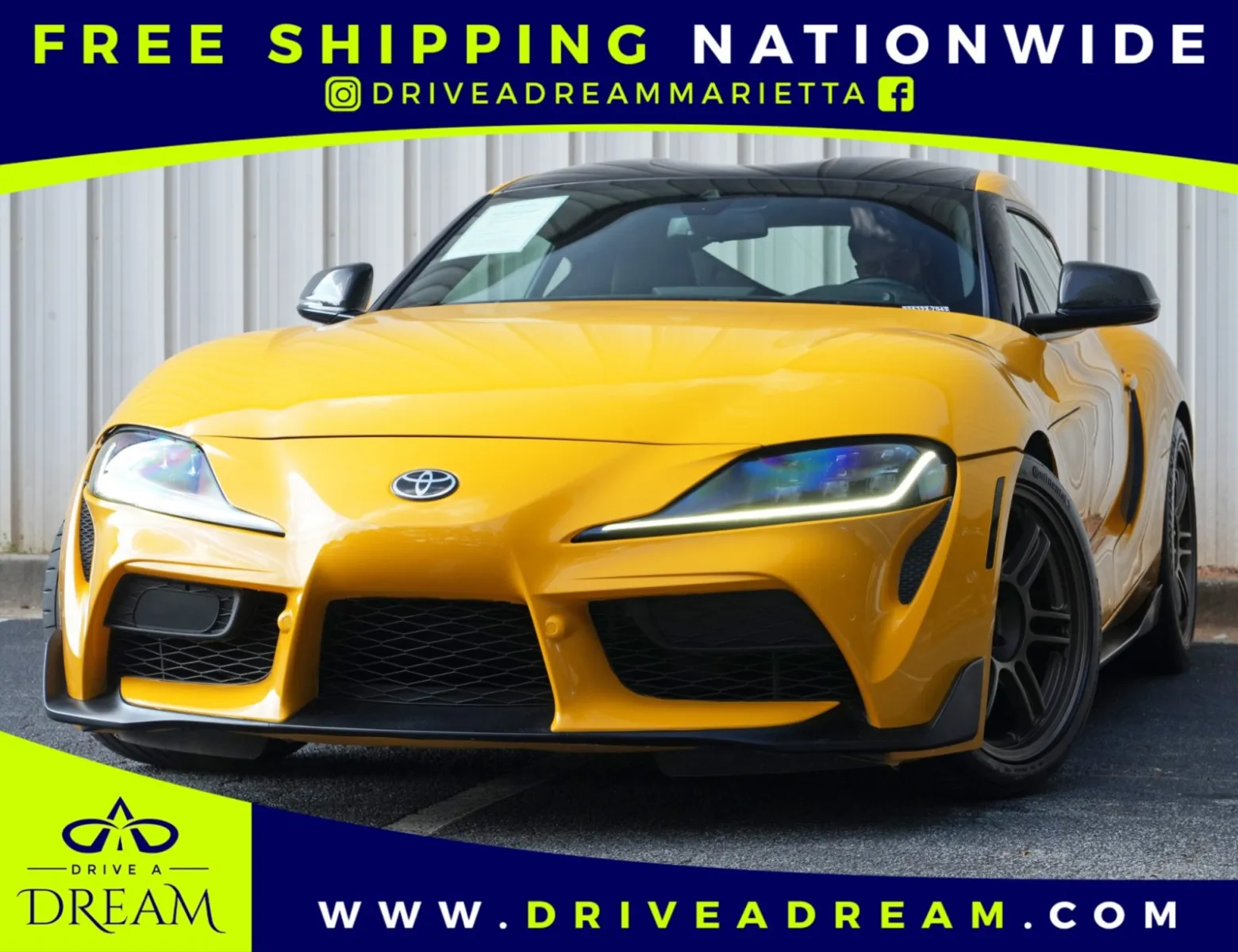 Yellow 2021 Toyota GR Supra 3.0 Premium w/ Driver Assist Package for sale in Marietta, GA