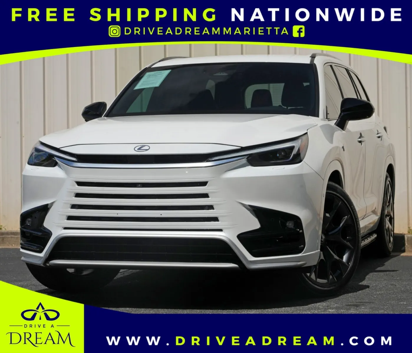 White 2025 Lexus TX 500h F SPORT Premium w/ Tech & Convenience Packages for sale in Marietta, GA