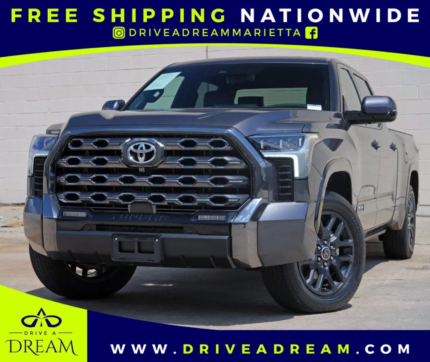 Gray 2022 Toyota Tundra Platinum w/ Advanced Package for sale in Marietta, GA