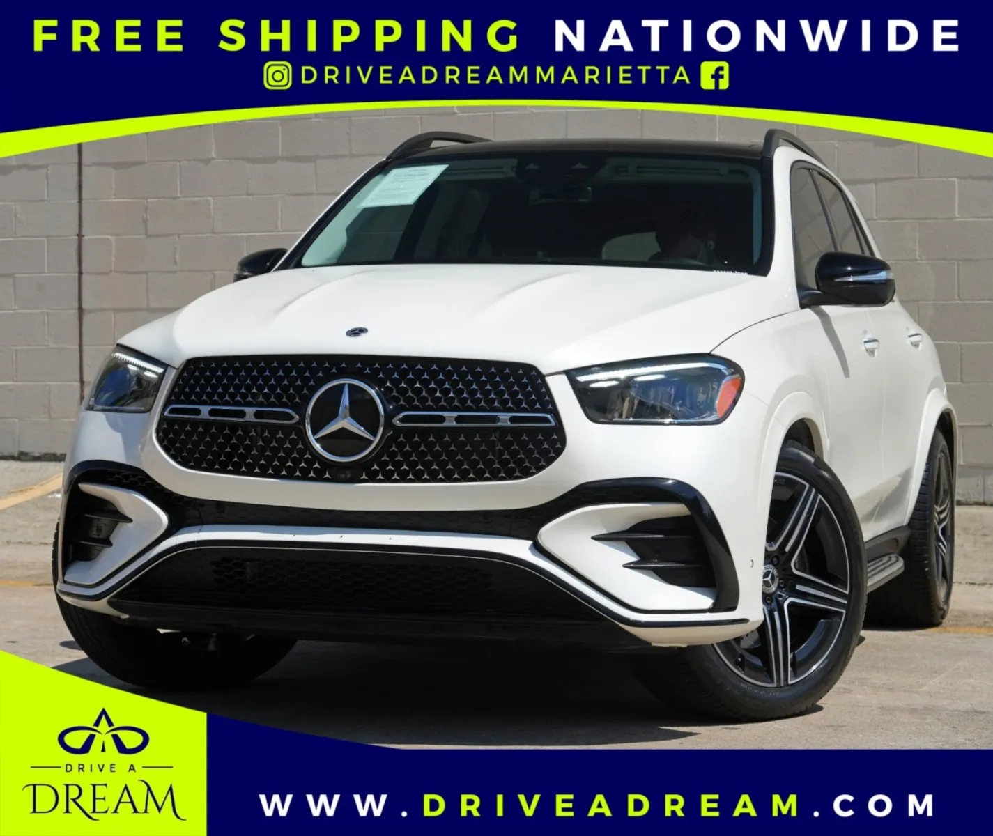 White 2024 Mercedes-Benz GLE 580 w/ Driver Assist & Night Packages for sale in Marietta, GA