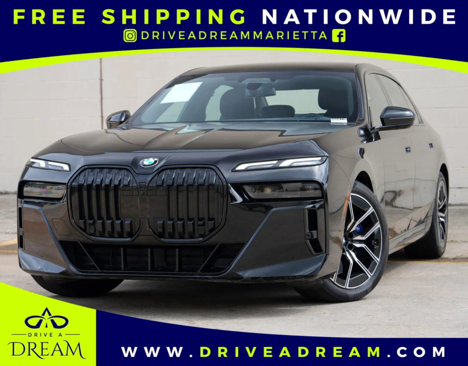 Black 2023 BMW 7 Series 740i w/ M Sport, Driving Assist & Parking Assist Packages for sale in Marietta, GA