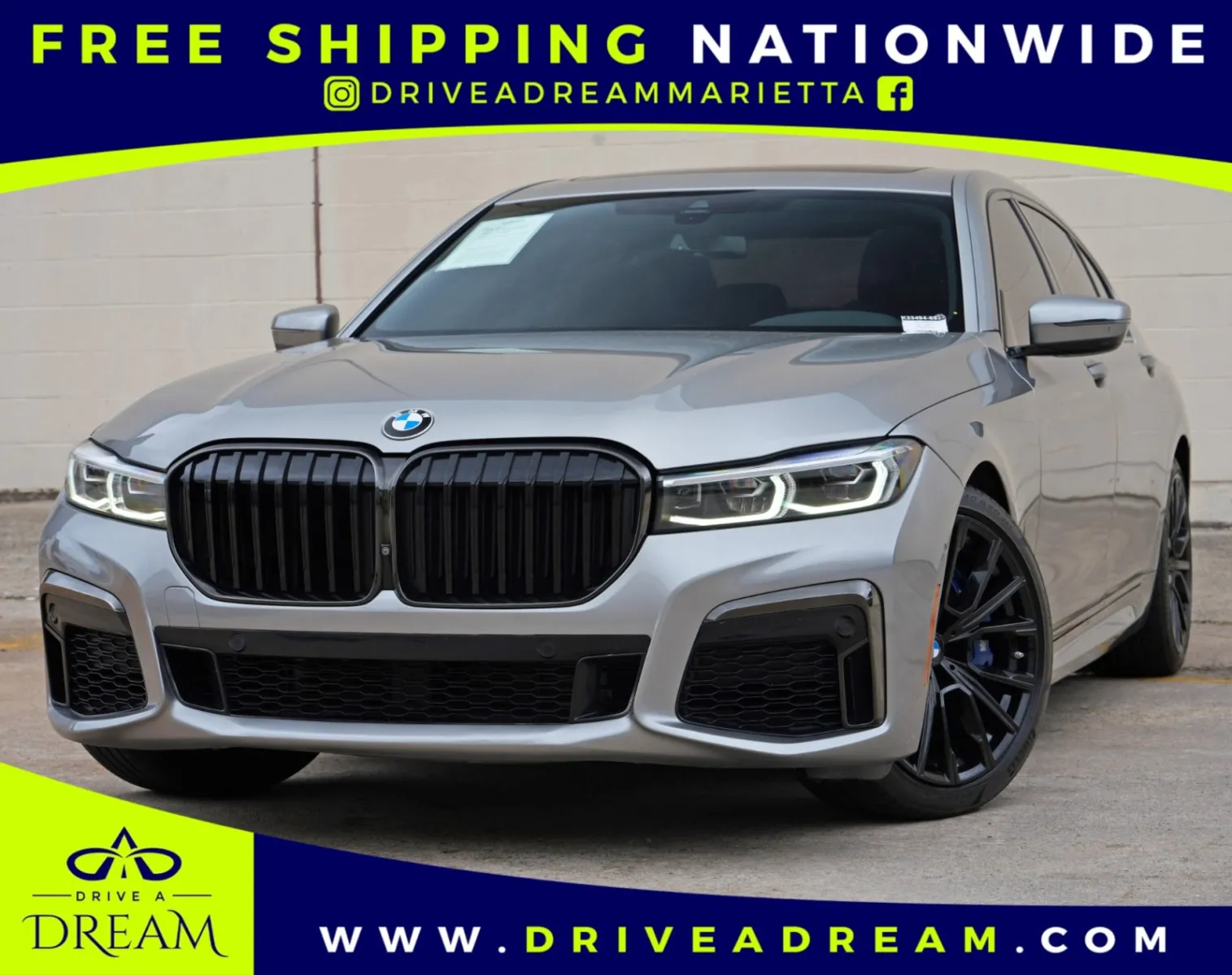 Gray 2022 BMW 7 Series 740i w/ M Sport Package for sale in Marietta, GA