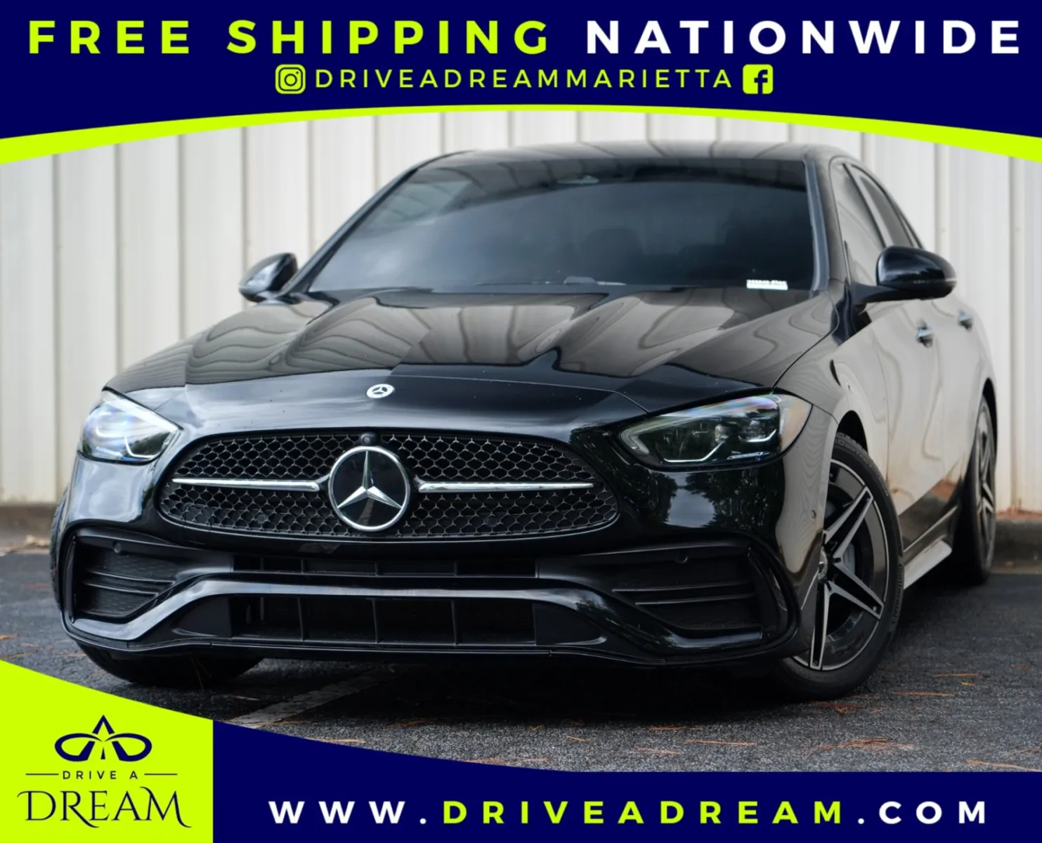 Black 2025 Mercedes-Benz C-Class C 300 w/ Exclusive Trim & AMG Line Packages for sale in Marietta, GA