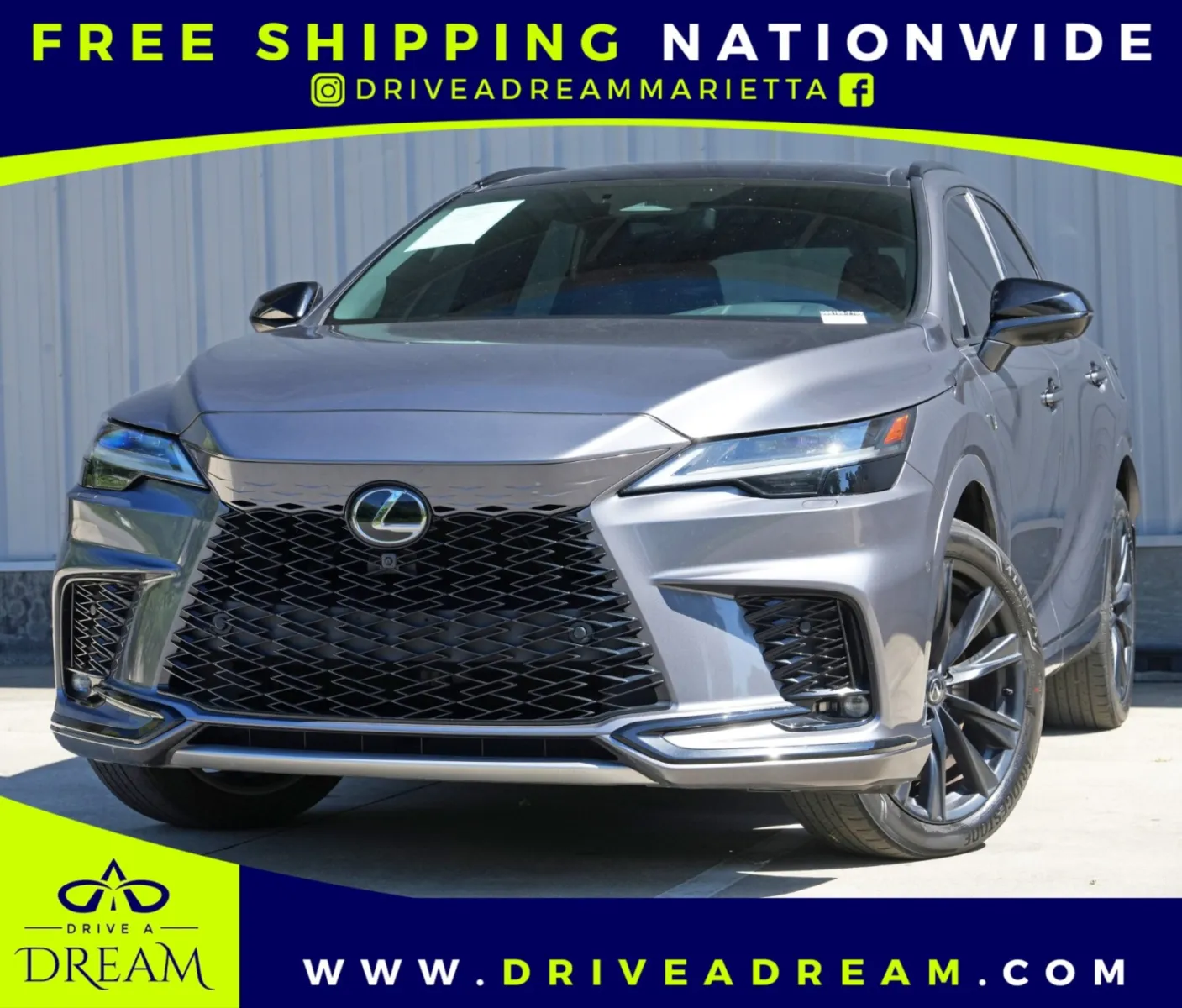 Gray 2023 Lexus RX 500h F SPORT Performance for sale in Marietta, GA