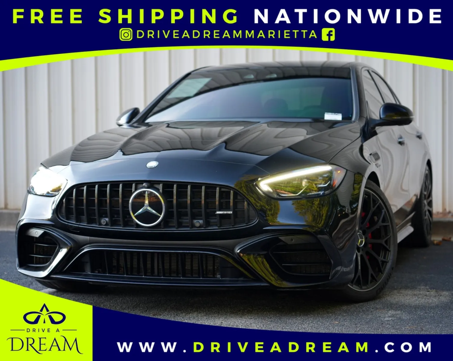 Black 2024 Mercedes-Benz C-Class AMG C 63 S E Performance w/ Driver Assist & AMG Night Packages for sale in Marietta, GA