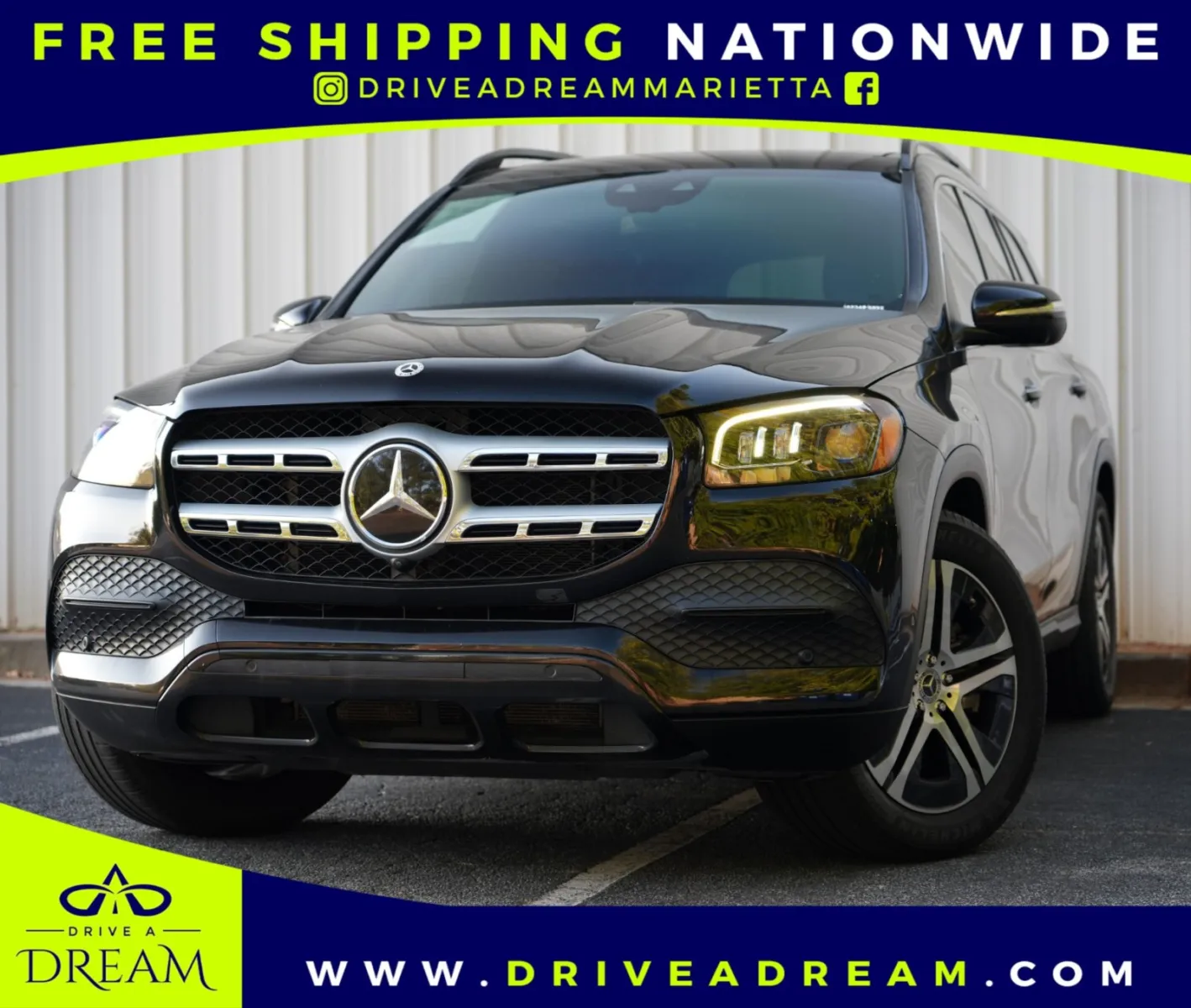 Black 2021 Mercedes-Benz GLS 450 w/ Driver Assist Plus Packages for sale in Marietta, GA