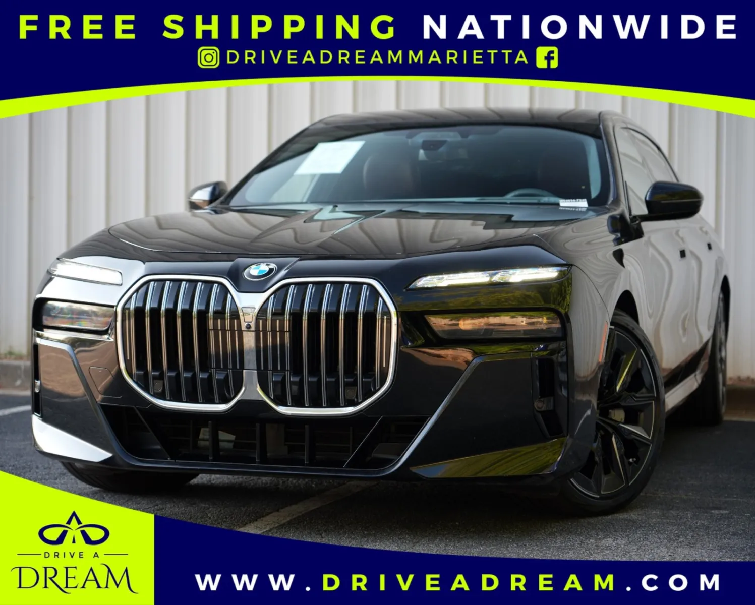 Black 2023 BMW 7 Series 760i xDrive Executive, Driving & Parking Assist Packages for sale in Marietta, GA