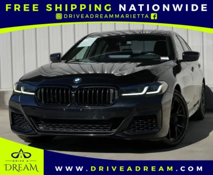 Black 2021 BMW 5 Series 540i w/ M Sport, Premium & Parking Assist Packages for sale in Marietta, GA