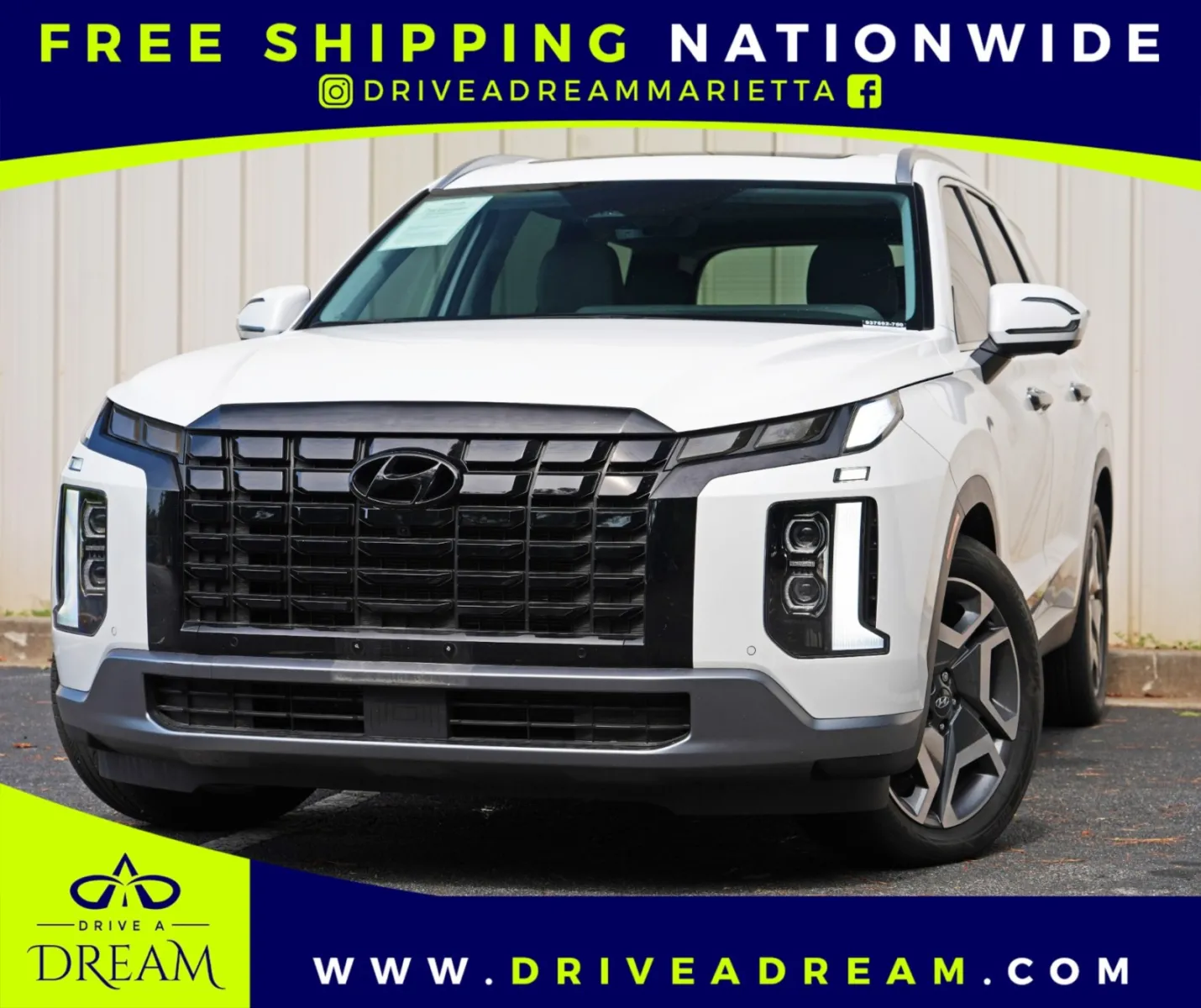 White 2025 Hyundai Palisade SEL Premium 7P for sale in Marietta, GA