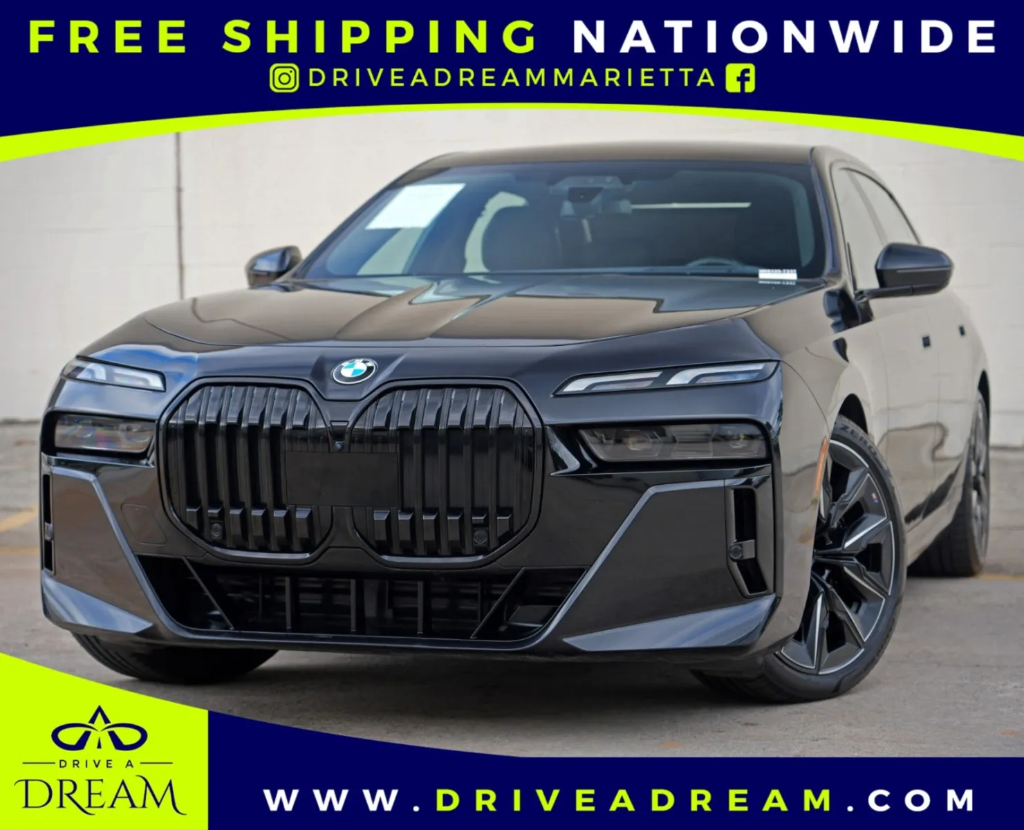 Black 2023 BMW 7 Series 740i w/ M Sport, Driving & Parking Assist Packages for sale in Marietta, GA