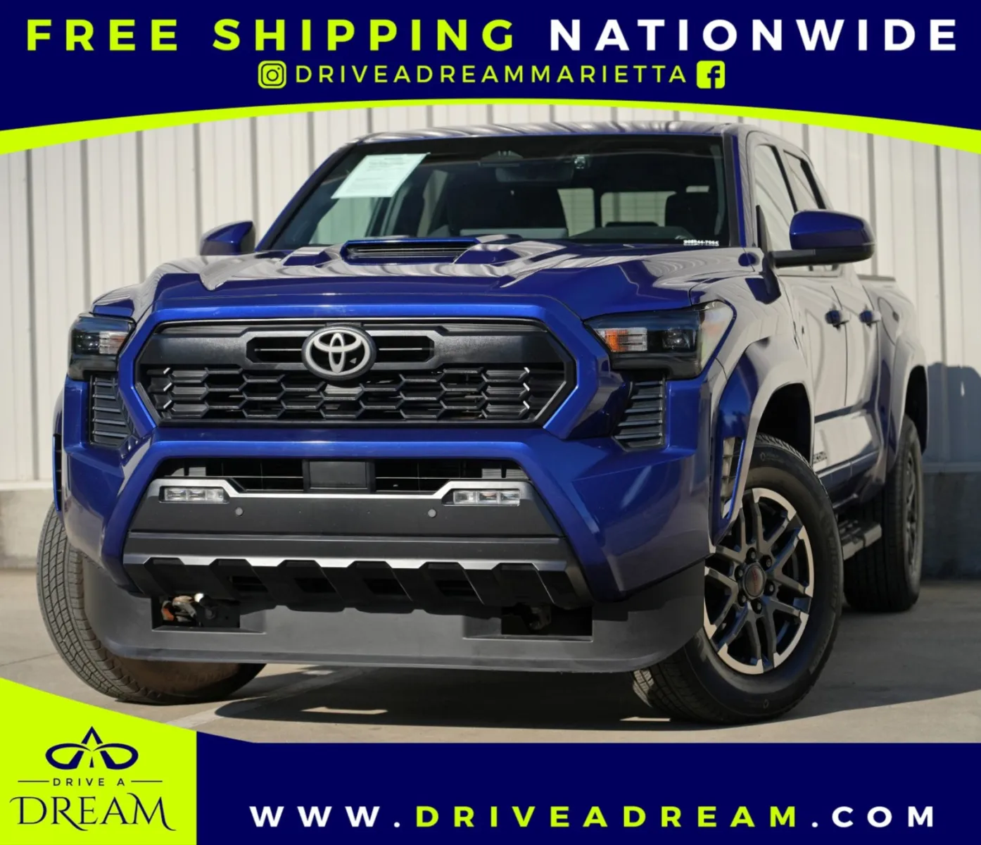 Blue 2024 Toyota Tacoma TRD Sport w/ Upgrade Package for sale in Marietta, GA