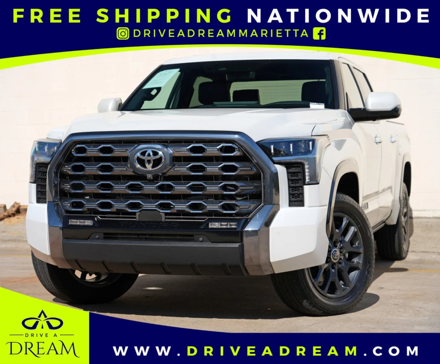 White 2024 Toyota Tundra Platinum for sale in Marietta, GA