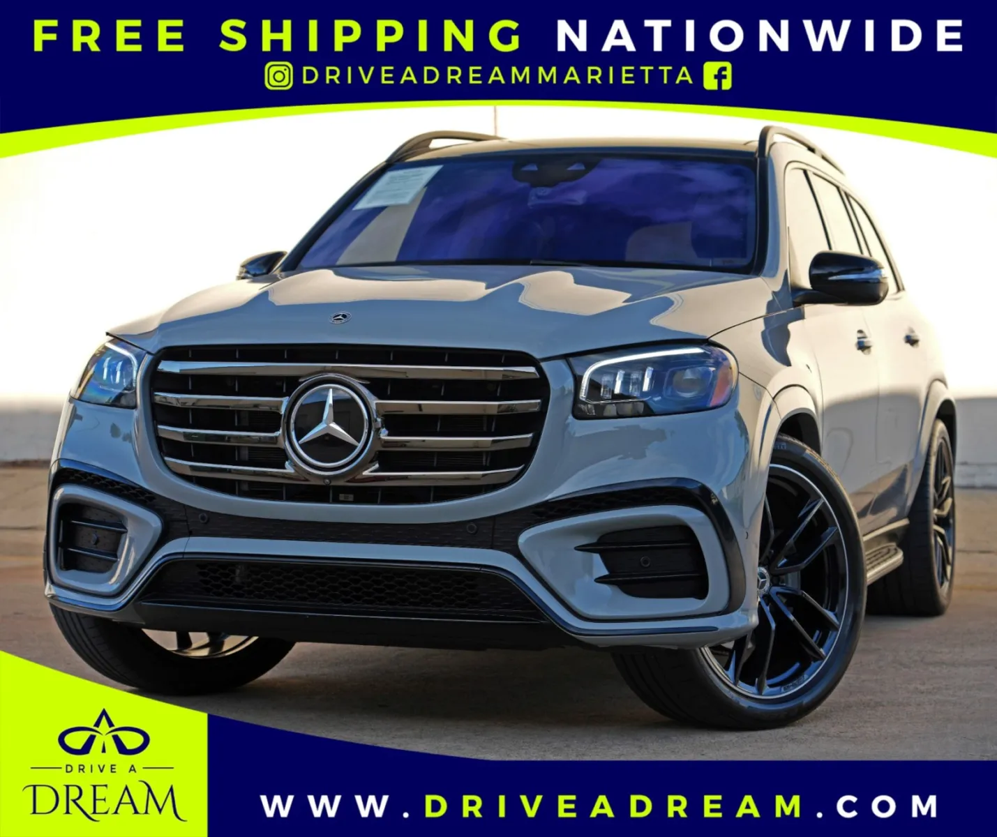 Gray 2024 Mercedes-Benz GLS 580 w/ Pinnacle Trim & Night Packages for sale in Marietta, GA