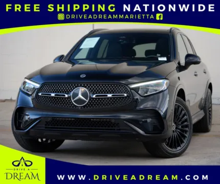 Black 2023 Mercedes-Benz GLC 300 w/ AMG Line, Exclusive Trim & Night Packages for sale in Marietta, GA