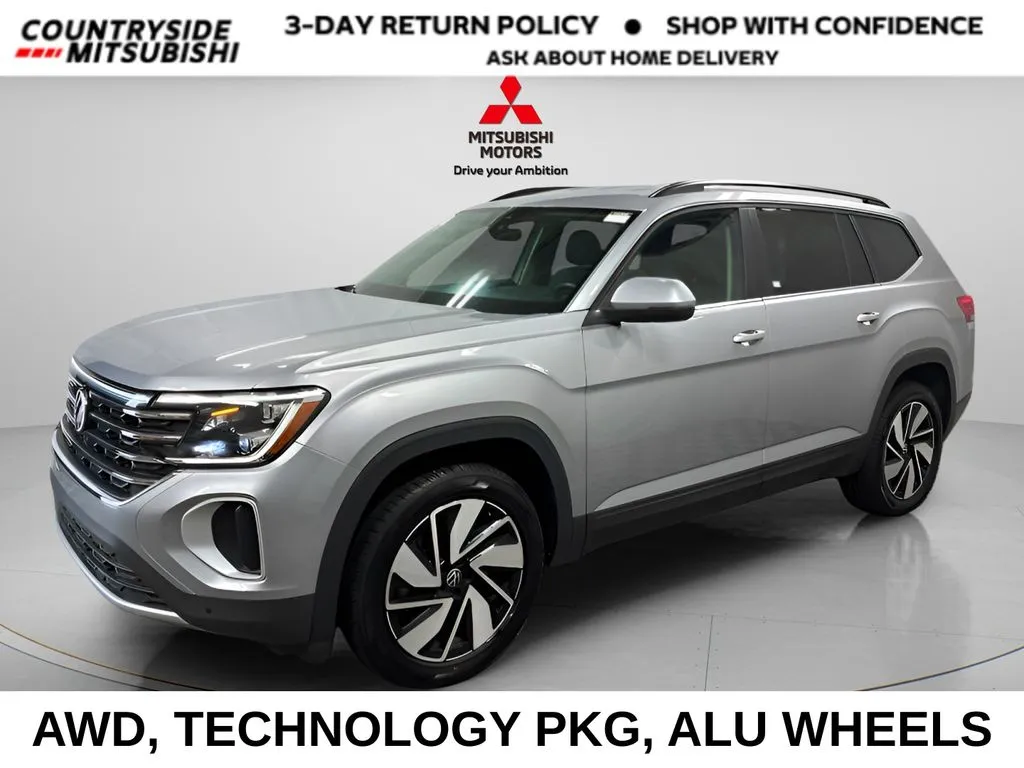 Silver 2025 Volkswagen Atlas 2.0T SE w/Technology for sale in Countryside, IL