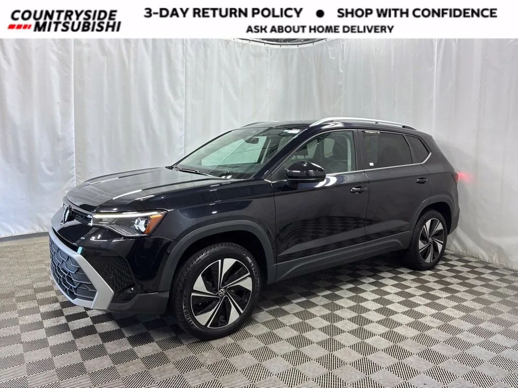 Black 2025 Volkswagen Taos 1.5T SE for sale in Countryside, IL