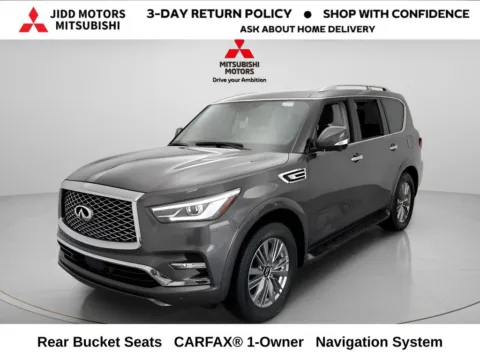 Gray 2024 INFINITI QX80 LUXE for sale in Des Plaines, IL