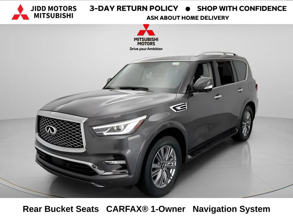 Gray 2024 INFINITI QX80 LUXE for sale in Des Plaines, IL