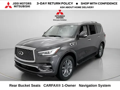 Gray 2024 INFINITI QX80 LUXE for sale in Des Plaines, IL