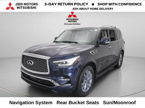 Blue 2024 INFINITI QX80 LUXE for sale in Des Plaines, IL