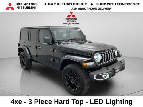 Another view of 2025 Jeep Wrangler Sahara 4xe for sale in Des Plaines, IL at Jidd Motors Mitsubishi