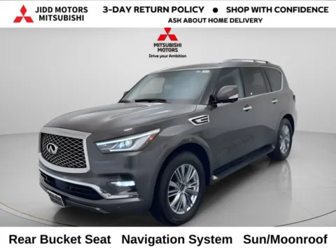 Gray 2024 INFINITI QX80 LUXE for sale in Des Plaines, IL