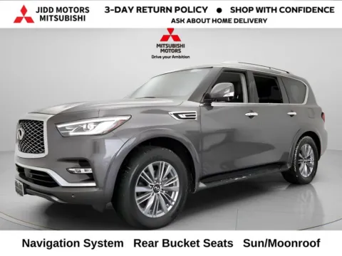 Gray 2024 INFINITI QX80 LUXE for sale in Des Plaines, IL