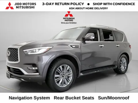 Gray 2024 INFINITI QX80 LUXE for sale in Des Plaines, IL
