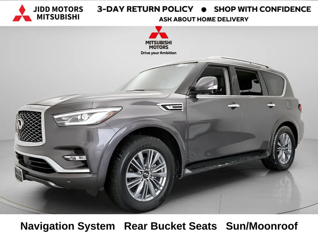 Gray 2024 INFINITI QX80 LUXE for sale in Des Plaines, IL
